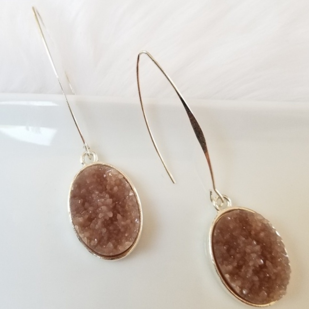 DRUZY DROP Earrings - Picture 2 of 3